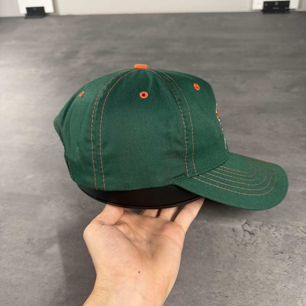 Vintage Miami Hurricanes Snapback Hat Ibis‎ Sebastian Green Orange Annco Trucker - Picture 4 of 7